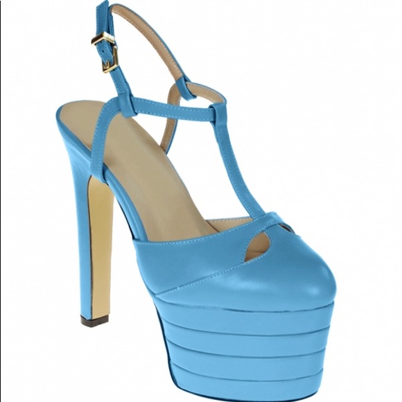 Strap Platform High Heel Pumps Sandals - Picture 2 of 4